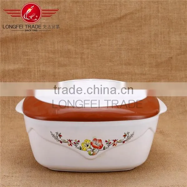 High Quality 3PCS Stainless Steel Inner Plastic Insulated Food Warmer