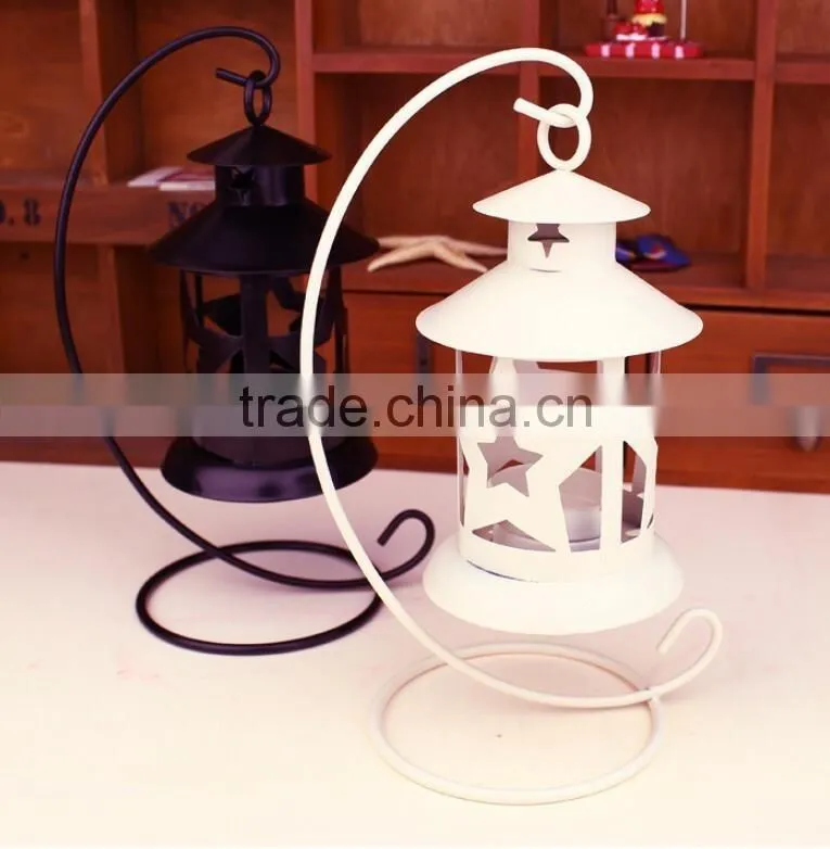 New 2017 White Vintage Style Lantern Candle Holders