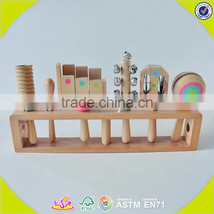 Wholesale kids teaching aid wooden musical instruments toy hot sale wooden musical instruments toy W07A021