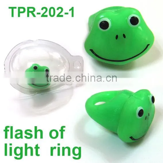 Soft Plastic Light-up Bunny Ring Toys