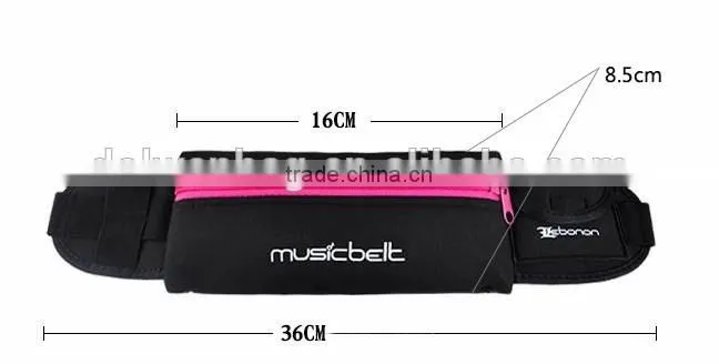2015 Popular Neoprene Sports Running Waist Belt