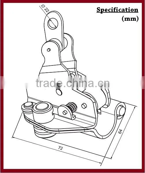 623-78 Safety Accessory ZINC PLATED ROPE GRAB