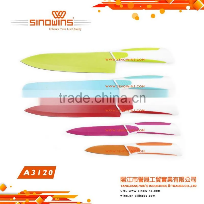A3207 High Quality 4pcs Ceramic Knife Sets with plastic Handle