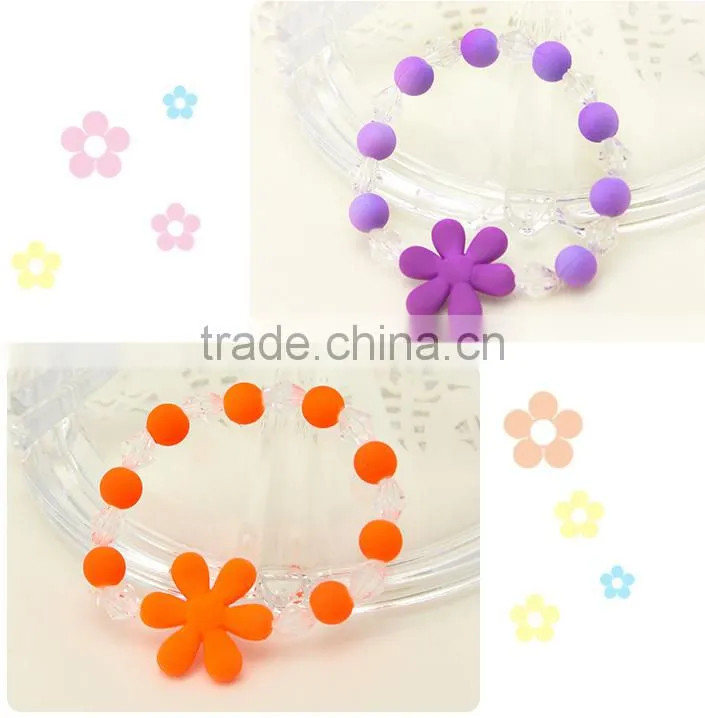 New product candy kids bead bracelets colorful bracelets