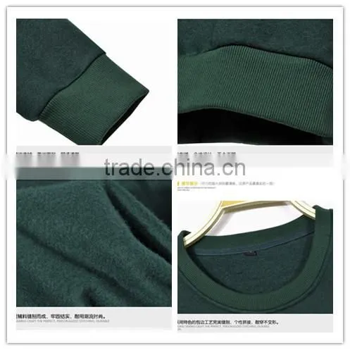 Printing logo custom man sweatshirt without hood