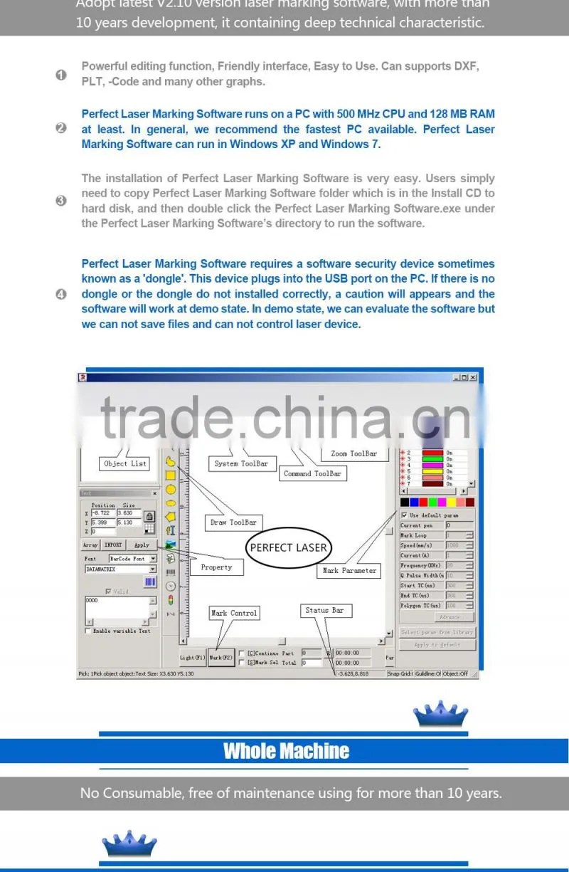 alibaba china Eastern 10w 20w fiber laser marking machine for metal tool