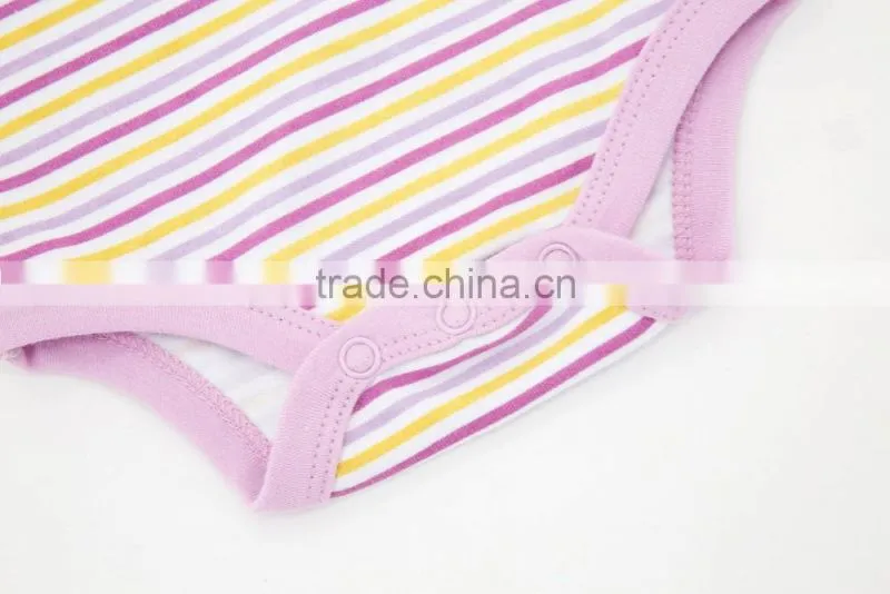 2017 Baby Clothes Stripe Style 100% Cotton Baby Rompers For Girl Jumpsuit