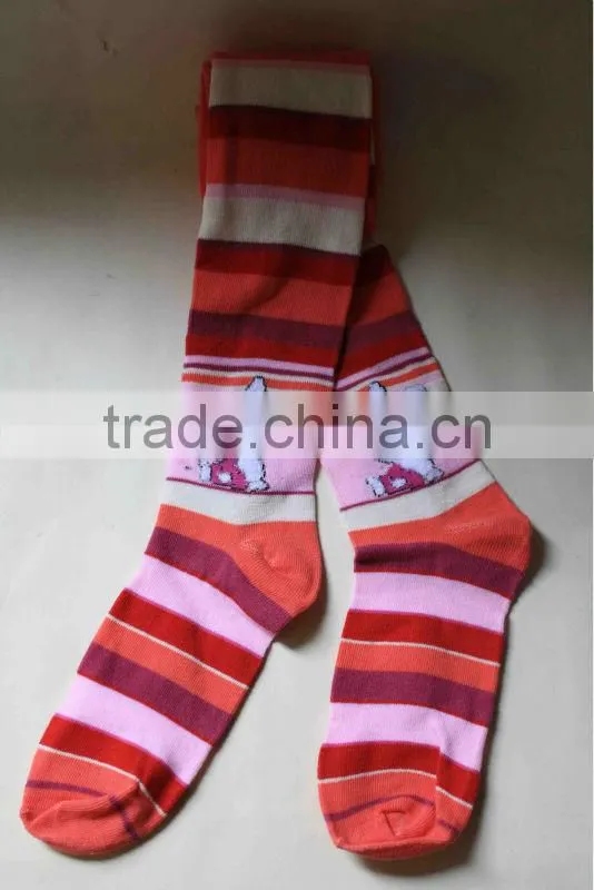 Custom kids girl argyle tights knitted pantyhose tights