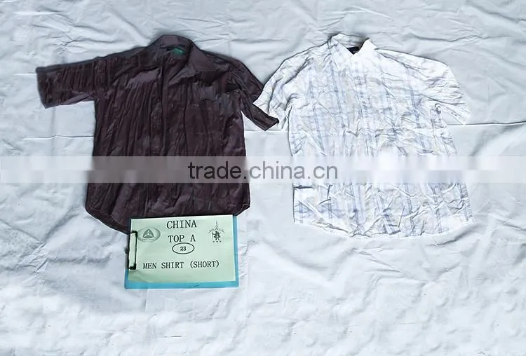 Cheap Export Buyers Of Men Short Sleeve Shirt Used Clothes hot sale In Houston