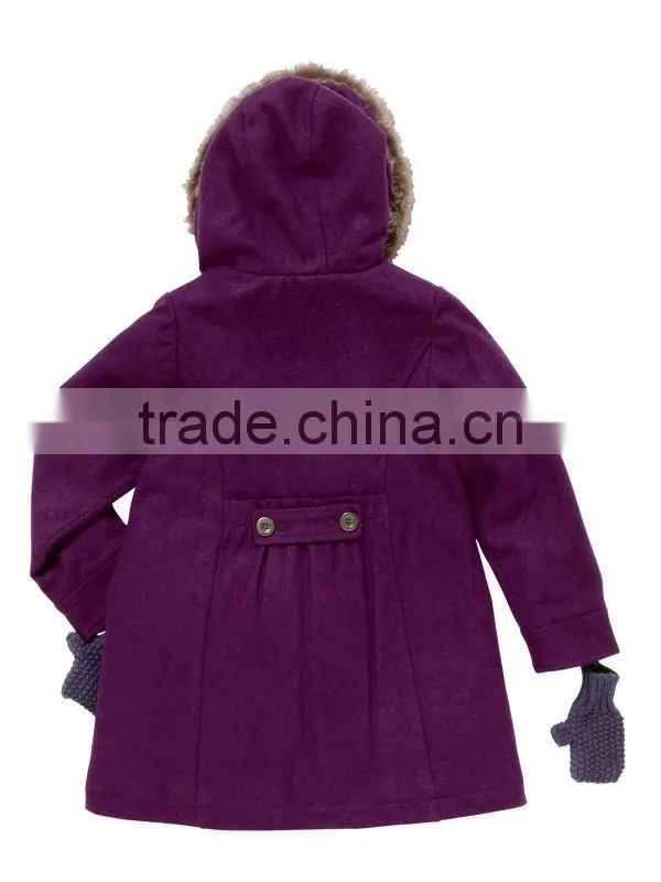 Girl's Wool Mix Coat