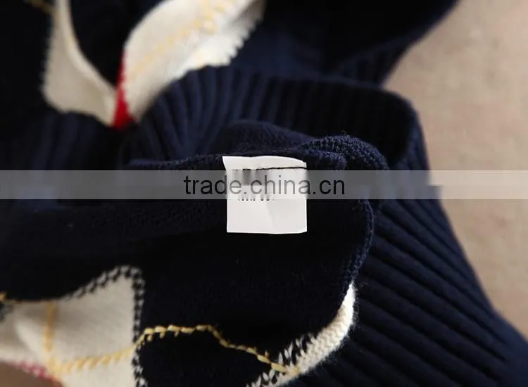 Child sweater as school v-neck uniformv pullover sweater