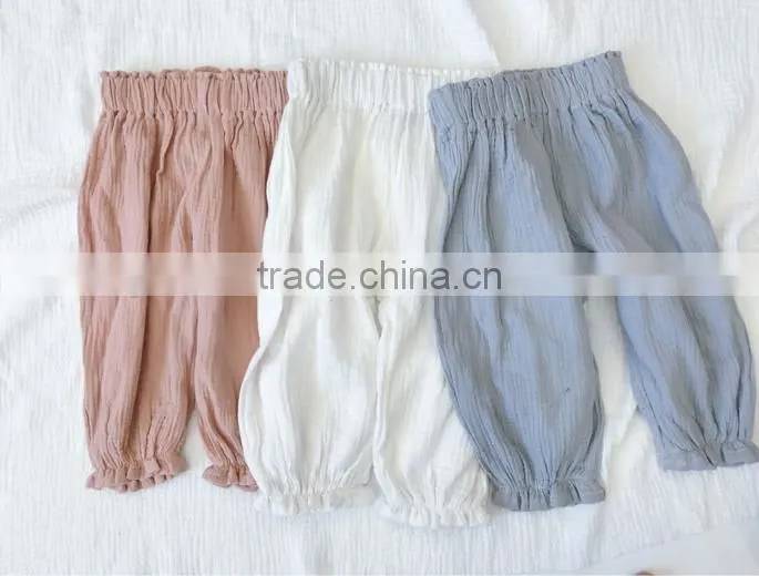 Boutique Summer Apparel Harem Pants High Wasit Pants 2 Year Old Kids Clothes