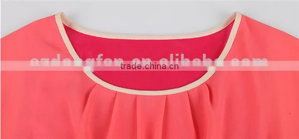 Ladylike Style Solid Color Bow Tie Dress From Dongfan Factory