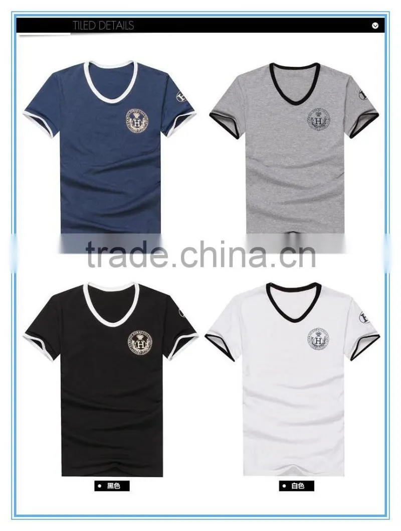 bulksale Newest design Mens 100% cotton washable T-shirt printed customized