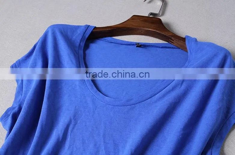 custom Short Sleeves women 100% Cotton Material Custom blank T Shirt