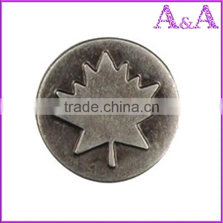 20mm Flat design brass jeans buttons in high quality for Pakistan market