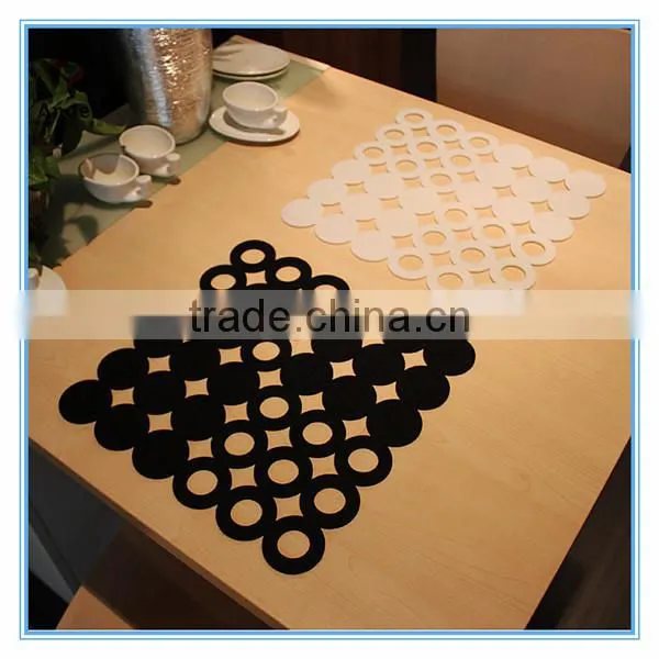 Unusual felt cheap food serving placemats for home