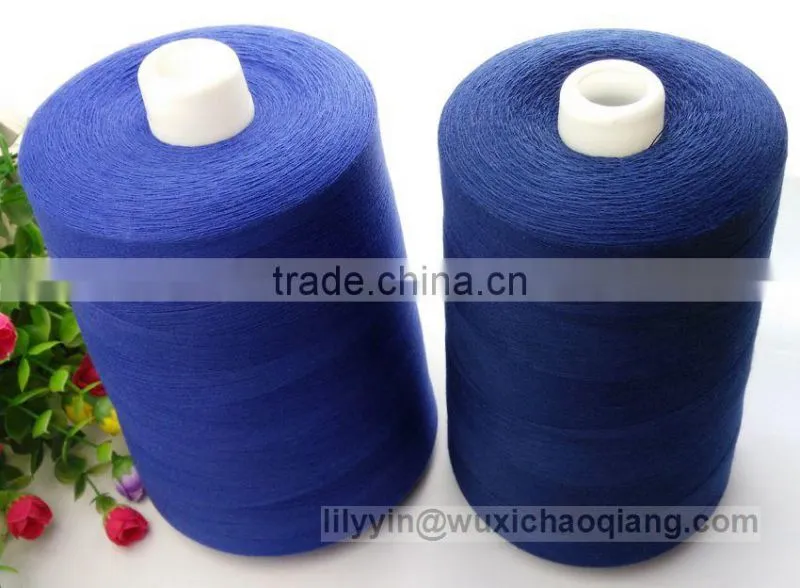 cotton spun polyester sewing thread,spun polyester sewing thread for book binding,dmc thread