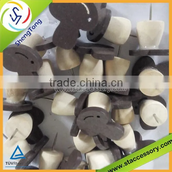 wooden paper clip push pin/push pin/thumb tack pins clips