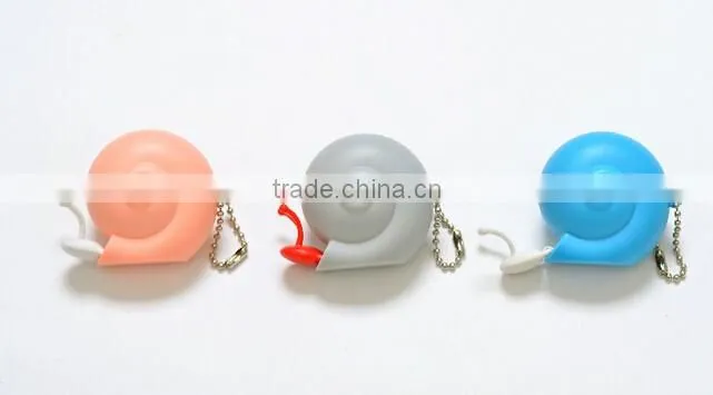 Wholesale plastic Snail customized measuring tape for promotion