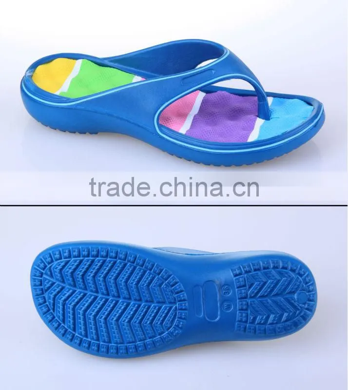 hot Colourful EVA Flip Flop Clog for lady,Attractive,lovely,quick dry and anti-skid