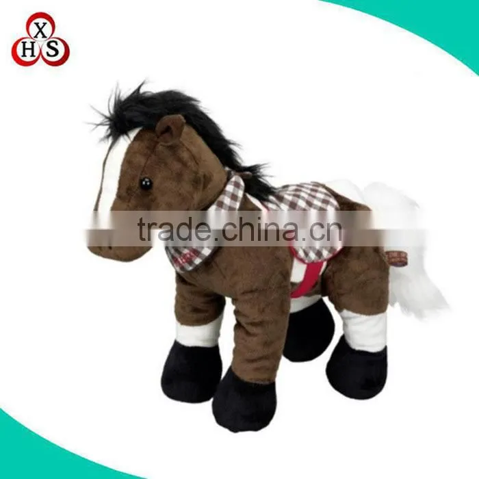 cheap custom keychain plush horse keychain factory in China