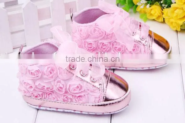 Fashion New Baby Girls First Walkers Flowers Shoes