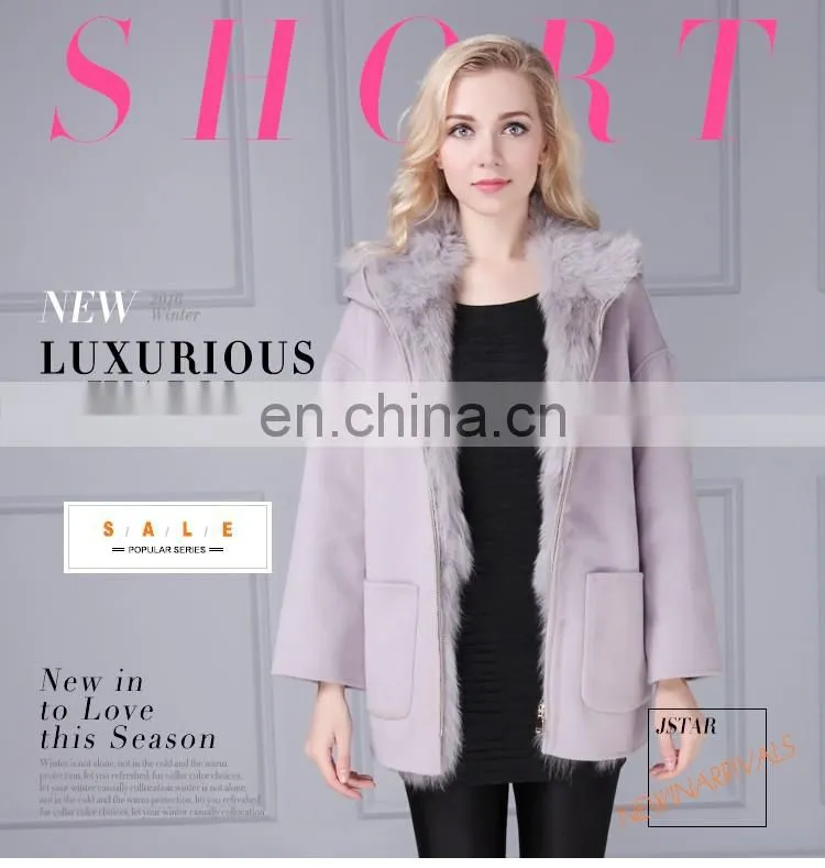 European style hot sale best wool cashmere blend womens coats