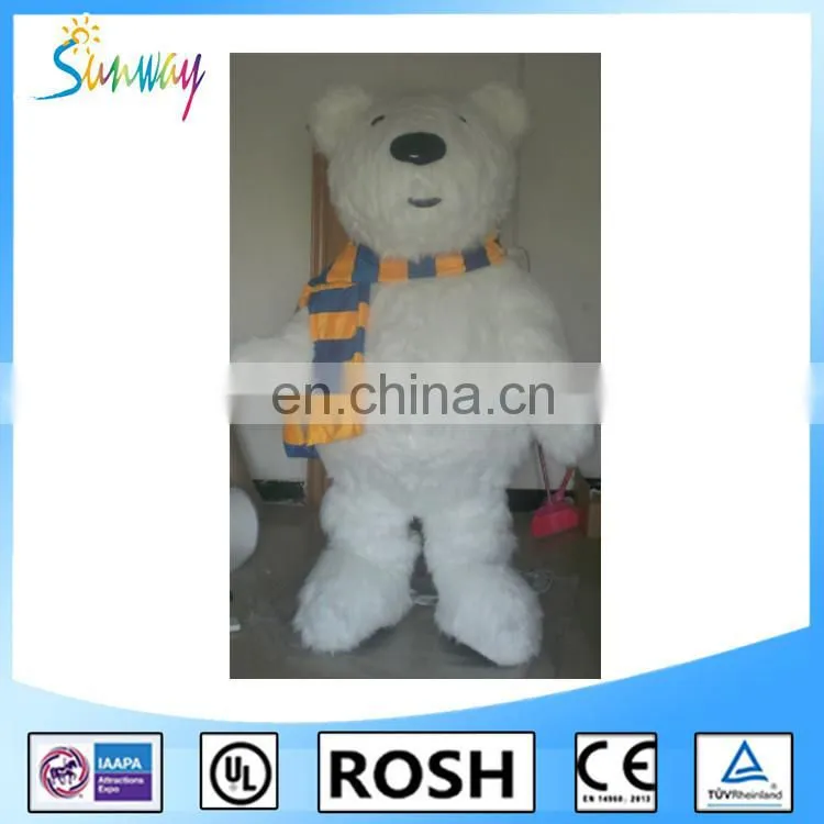 2016 adult bear costume/adult polar bear costume on sale