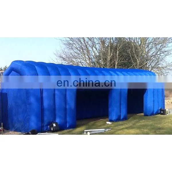 blue large inflatable tunnel inflatable shelter tent for outdoor