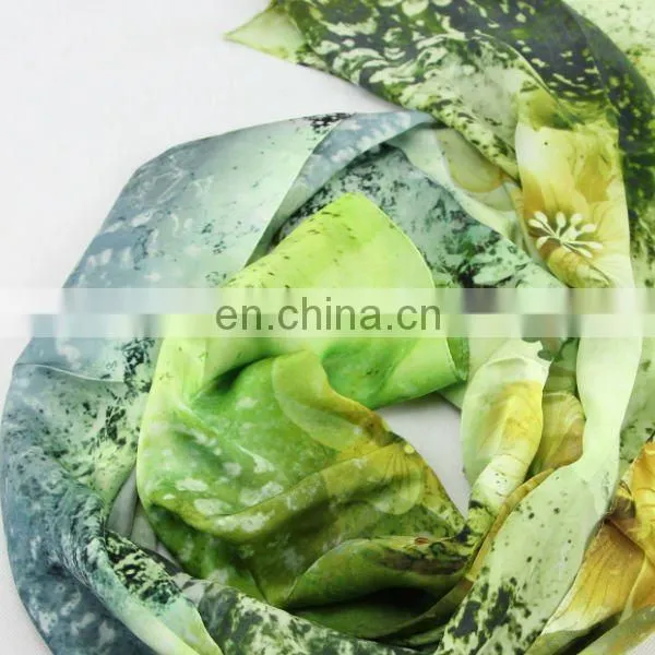 2013 New Lady Digital Printing Silk Scarf (crepe satin plain)