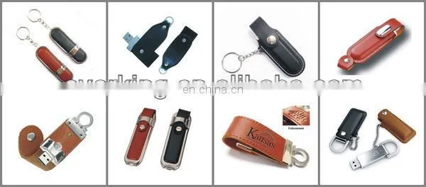 bulk cheap 4gb leather usb with 100% full capacity