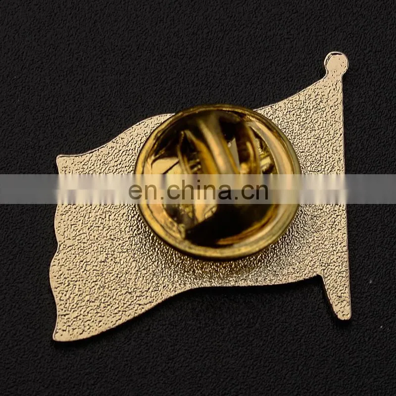 metal Qatar National Day Gifts Items Qatar Flag Magnetic Pin Badges For National Day