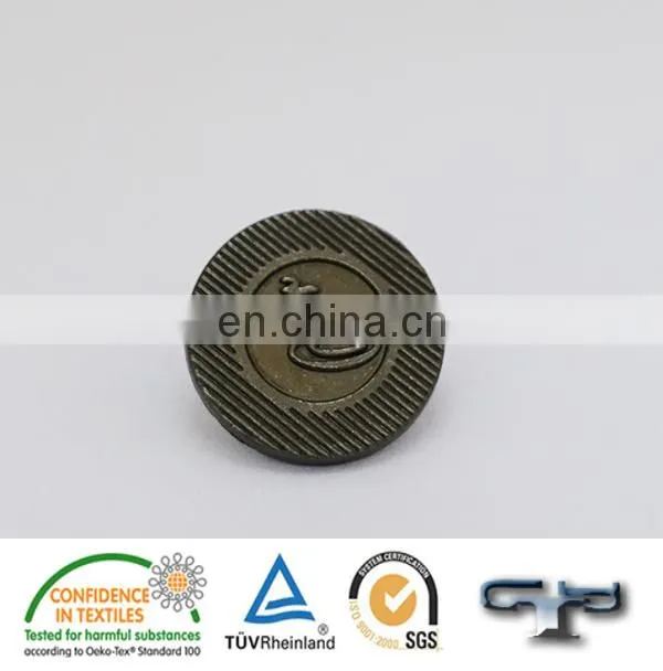 Custom button accessories hardware logo laser out effect jeans button