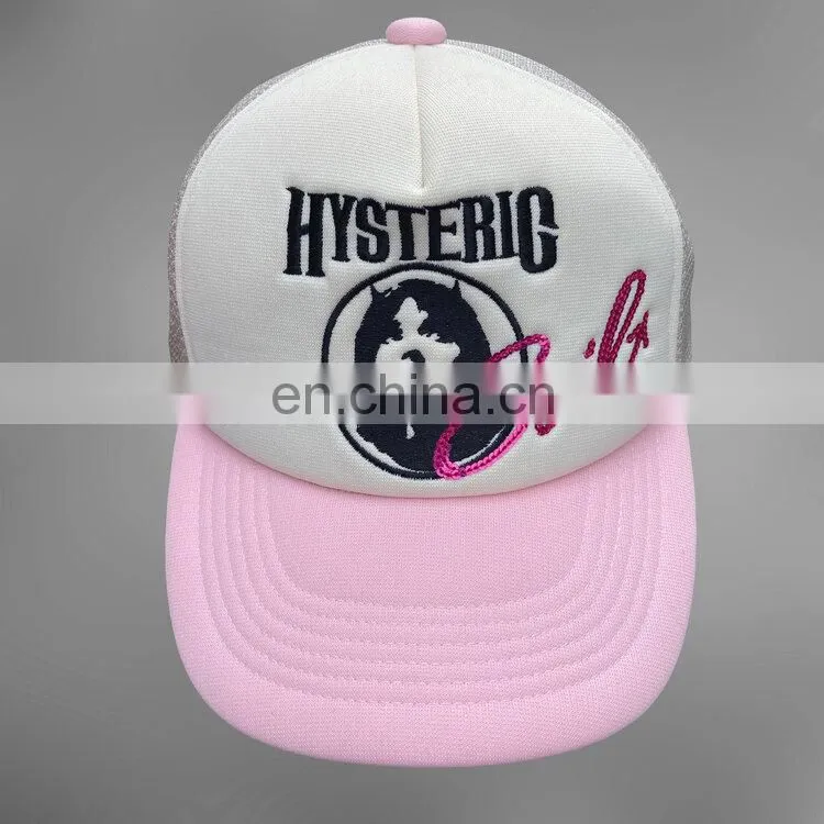 Diznew custom cotton printing and embroidery baseball soft foam dad hats
