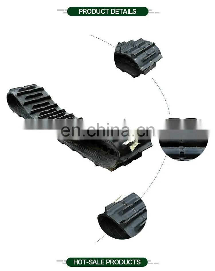 450x90x51 kubota harvester tractors rubber Crawler Belt for combine harvester