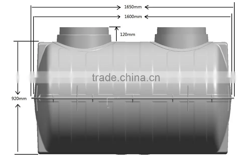 1 / 1.5CBM SMC Septic Tank for Domestic Waste Water