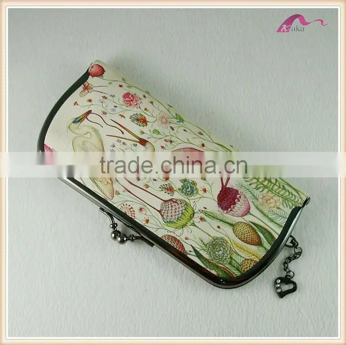 Wholesale Fashion Brand Folding Genuine Women Leather Wallet For Lady