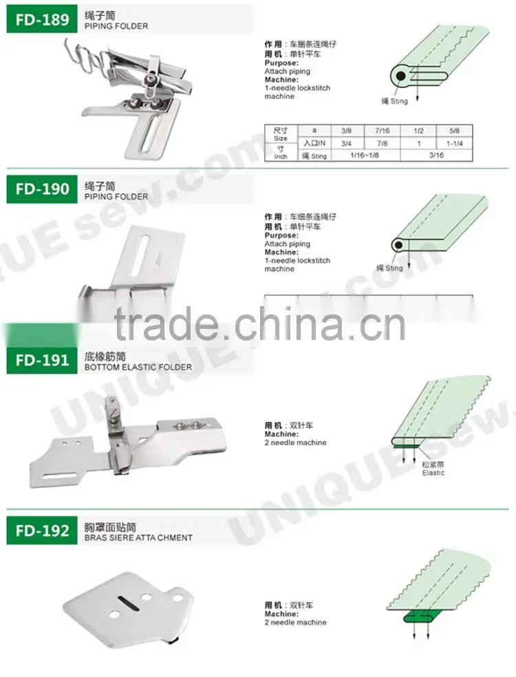Folder/Binder for sewing machine 2