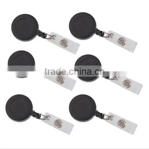 Bokit 100Pcs NEW Retractable Reel ID Badge Key Card Name Tag Holders with Belt