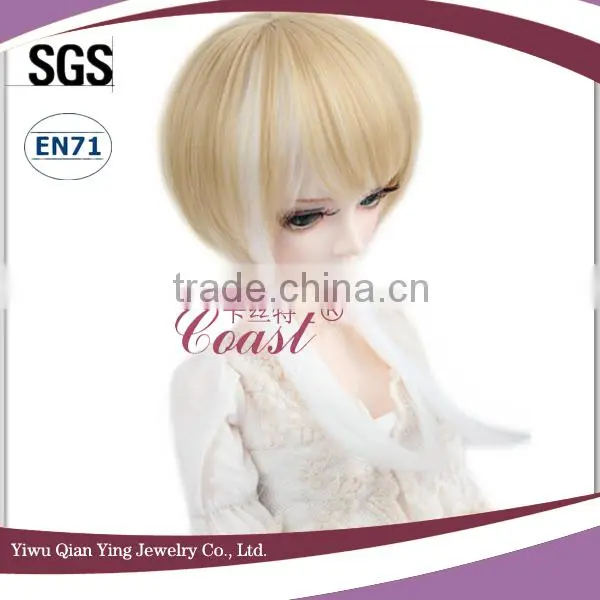 wholesale best selling short beautiful blonde doll wig