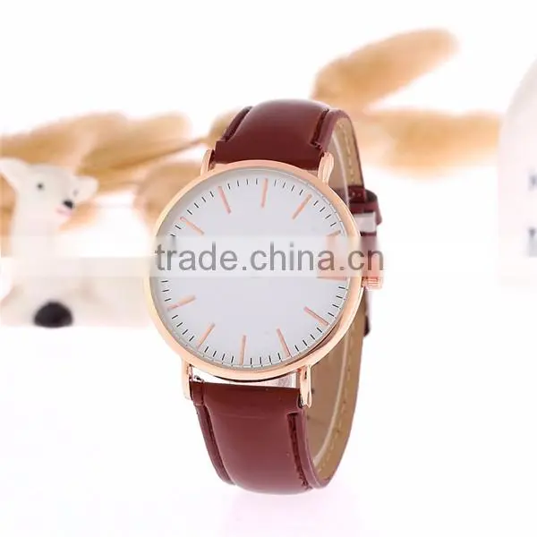 Made in china leather strip watches
