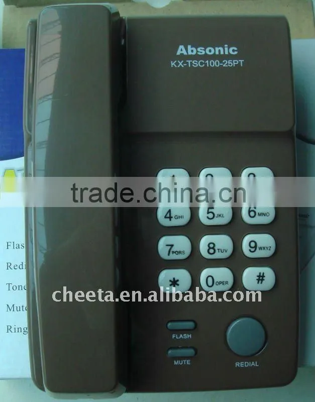 Corded phone, caller ID telephone, simple use, portable and economical, best telecommunication products.