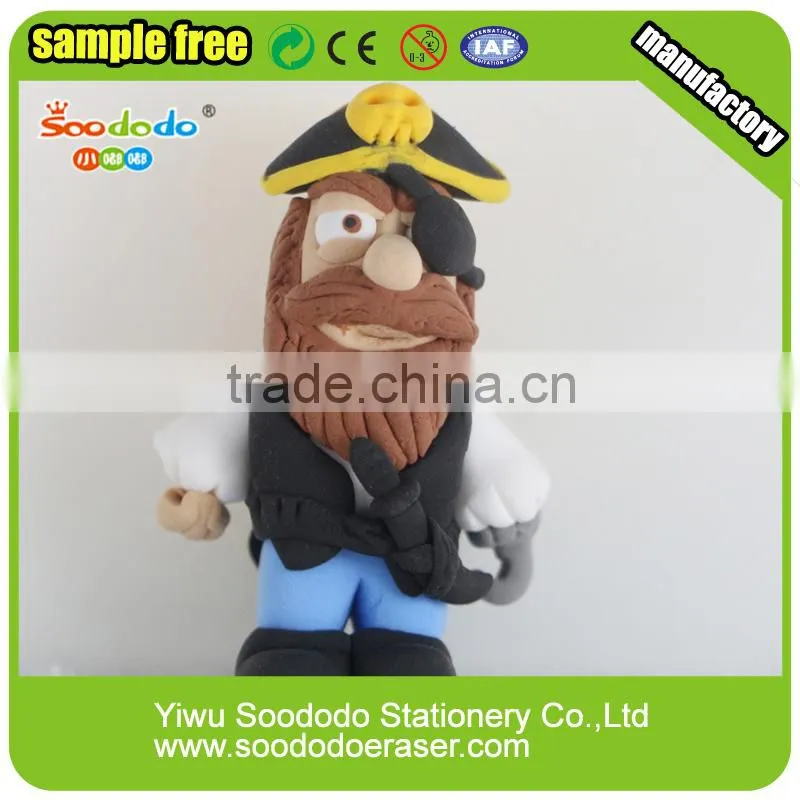 Cool Clay eraser pirate set pencil eraser