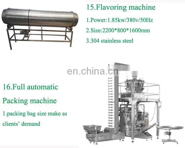 Fully Automatic Electric French Fries Potato Chips Making Machine Production Line
