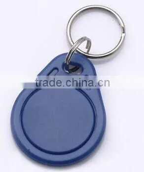 custom waterproof blue plastic em marin 125khz rfid key tag