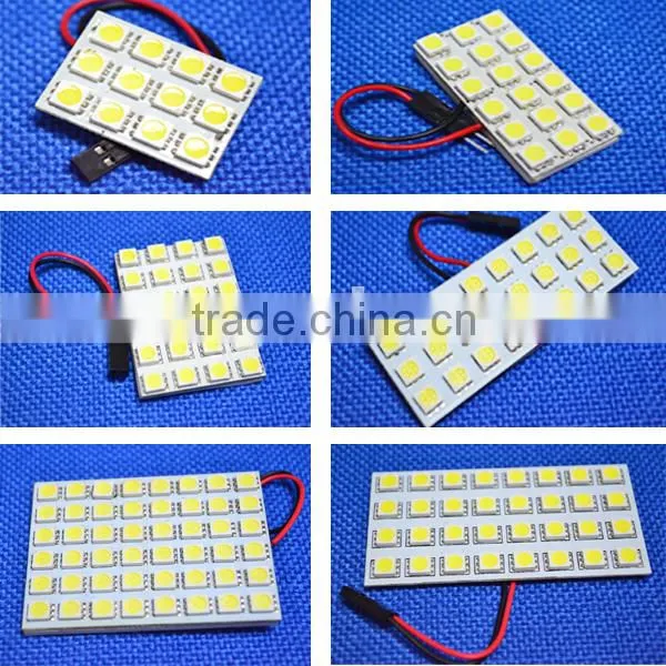 hotsale auto led doom lamp 6smd led panel light for car led car room light