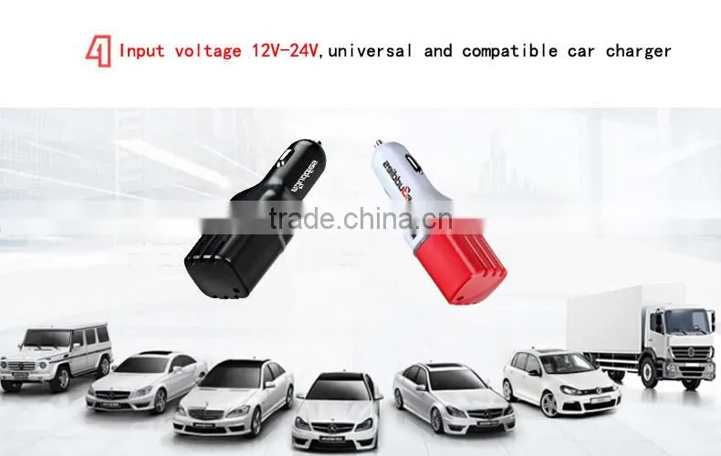 Alibaba oem car air purifier car charger air purifier
