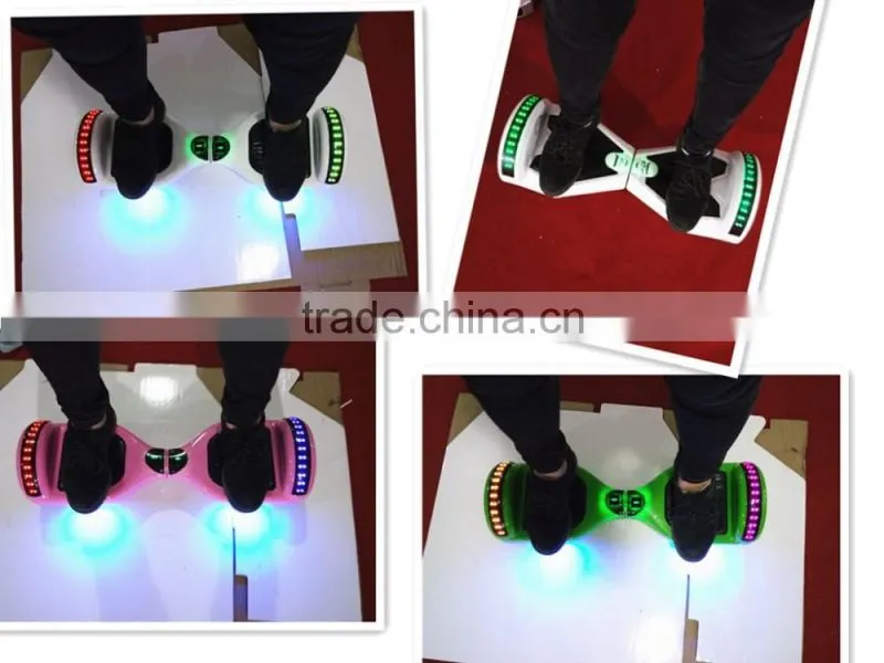 2016 Chic patented6.5 inch hoverboard UL 2272 certification with led