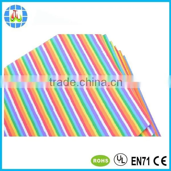 wholesale 1.5mm eva foam sheet with rainbow color